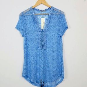 3/$10 Sale NWT Red Leaf Boho Coverup Top Tunic